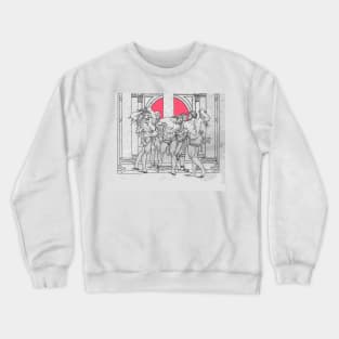 Jesus Christ being flogged by Roman soldiers Crewneck Sweatshirt